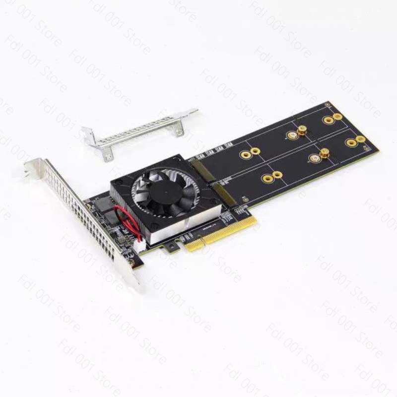 Quad M.2 Nvme Pcie Bifurcation Card - Gerek Yok PCIe Bifurcation PEX8747 Dörtlü