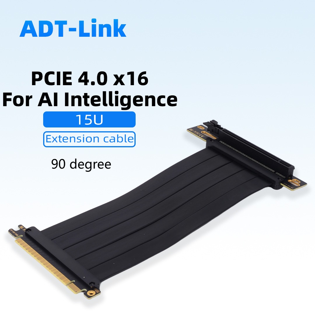 Pcie 4.0 X16 Riser Cable 90 Degree - PCIE 4.0 X16 Grafik Kartı Uzatma